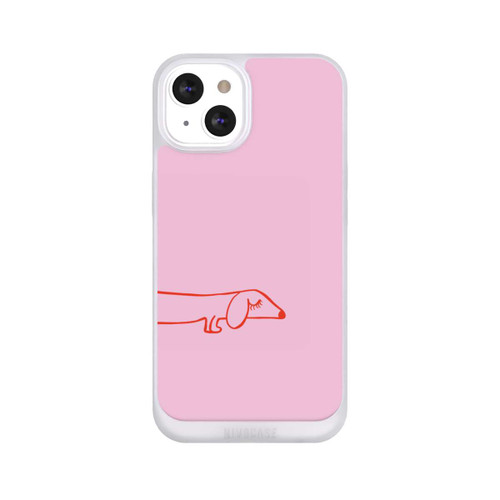 Apple iPhone 13 NIVOpure Dachshund Illustration Pink