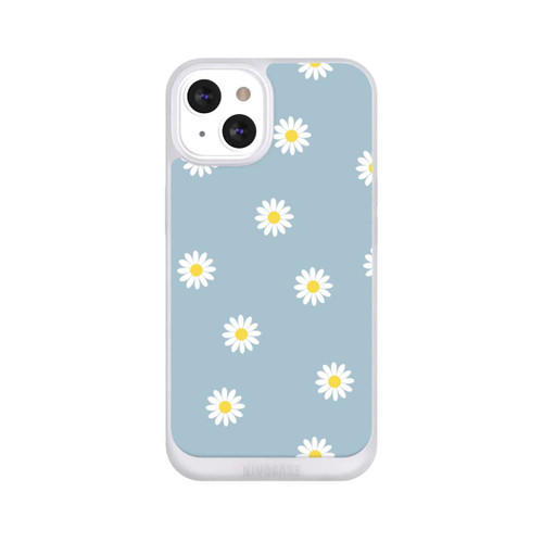 Apple iPhone 13 NIVOpure Gänseblümchen Muster Blau