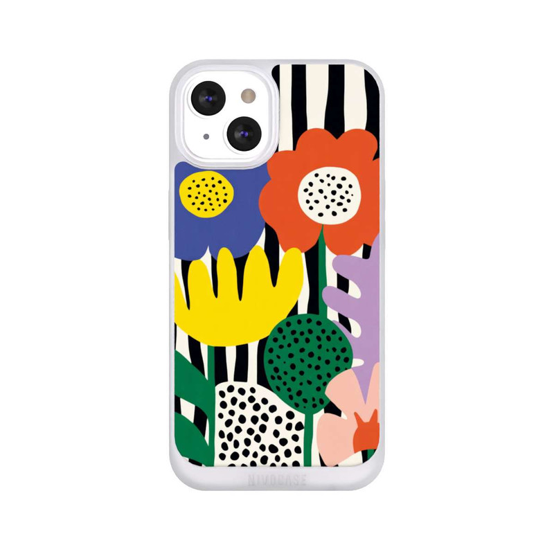 iPhone 13 NIVOpure Flowers Striped Background