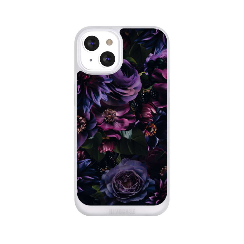 iPhone 13 NIVOpure Dunkle Lila Blüten 