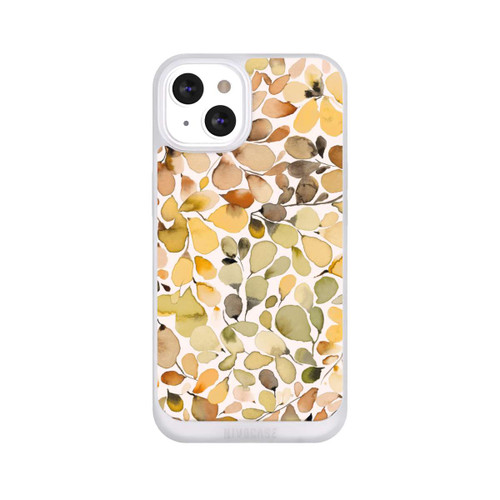 Apple iPhone 13 NIVOpure Eucalyptus Watercolor Leaves Brown Autumn