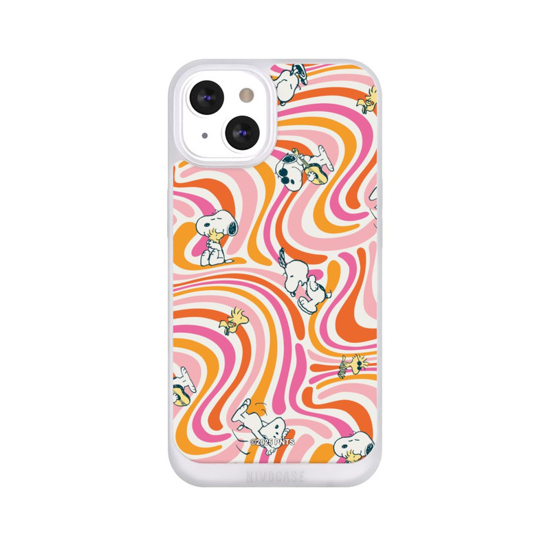 iPhone 13 NIVOpure Peanuts Hippie Pattern Orange