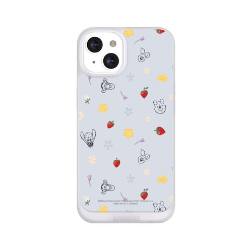 Apple iPhone 13 NIVOpure Winnie Puuh und Freunde Erdbeer Muster Blau