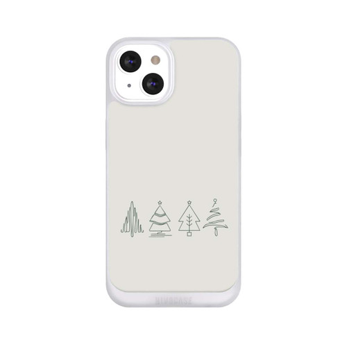 Apple iPhone 13 NIVOpure Weihnachtsbäume Line Art Minimalistisch