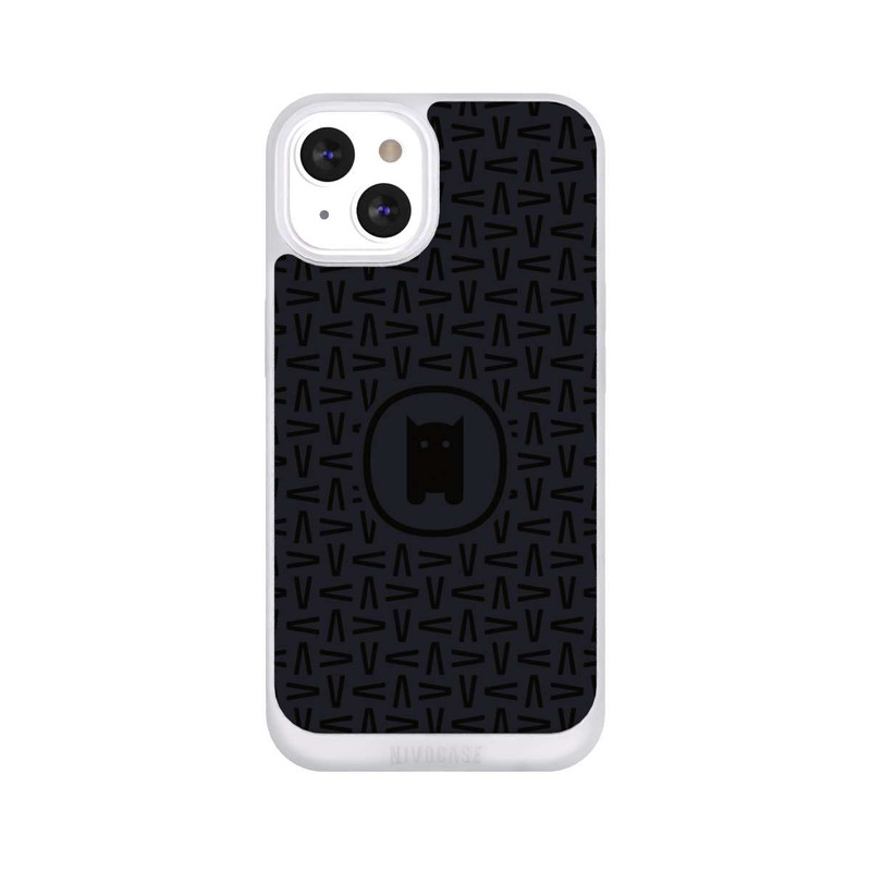 iPhone 13 NIVOpure Nivocase Muster Schwarz Grau