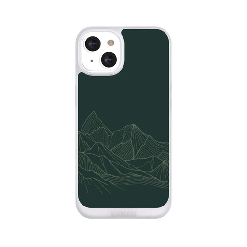 Apple iPhone 13 NIVOpure Berg Line Art Grün