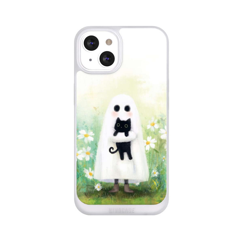 iPhone 13 NIVOpure Geist und Katze Halloween mit KI