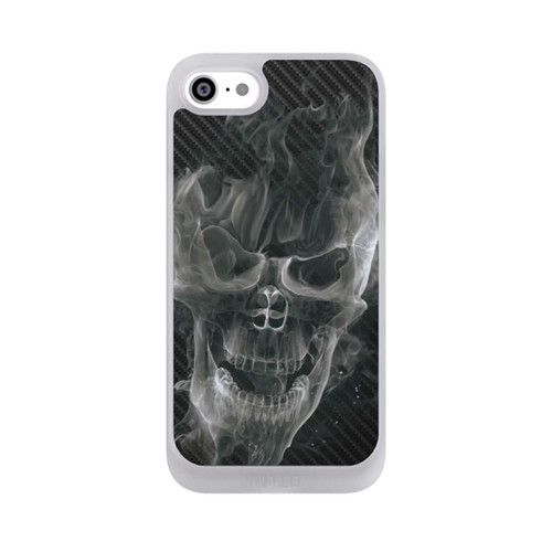 Apple iPhone SE (2022) NIVOpure rauchender Totenkopf Carbon
