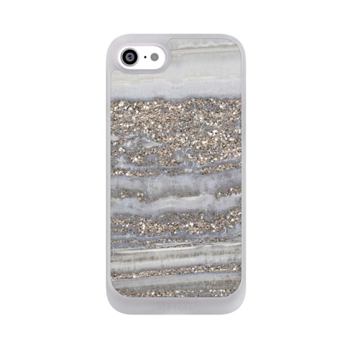 Apple iPhone SE (2022) NIVOpure White Glitter Marble Look