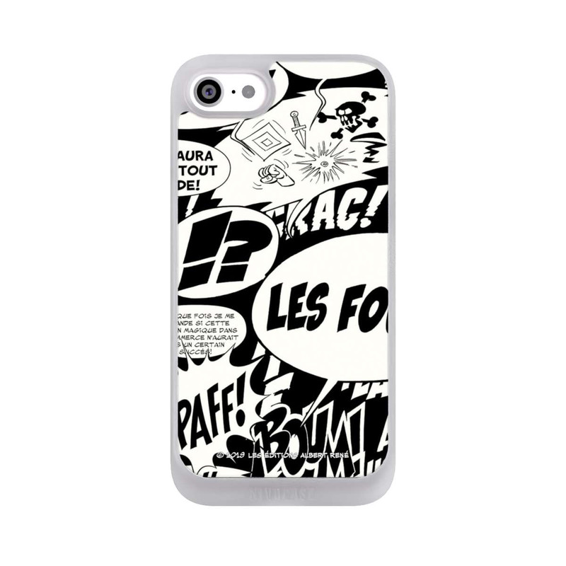 iPhone SE 2022 NIVOpure Sprechblasen Asterix Schwarz