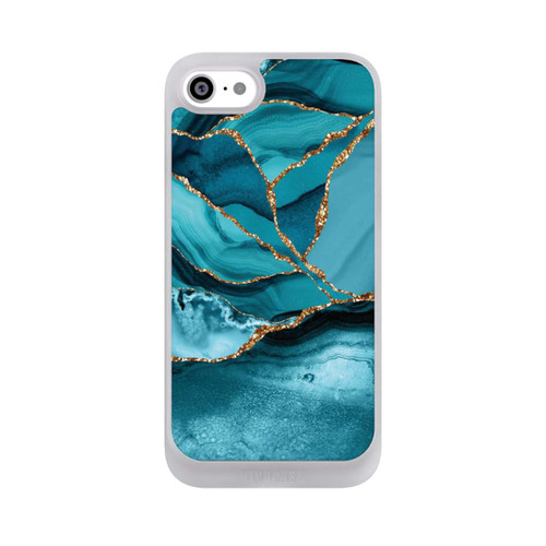 Apple iPhone SE (2022) NIVOpure Eisblaue Marmor Landschaft