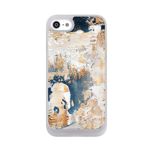 Apple iPhone SE (2022) NIVOpure Abstraktion Blau und Gold
