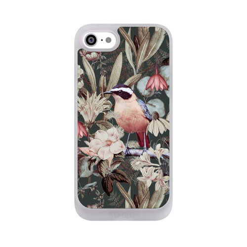 Apple iPhone SE (2022) NIVOpure Orange Bird in Vintage Flower Pattern