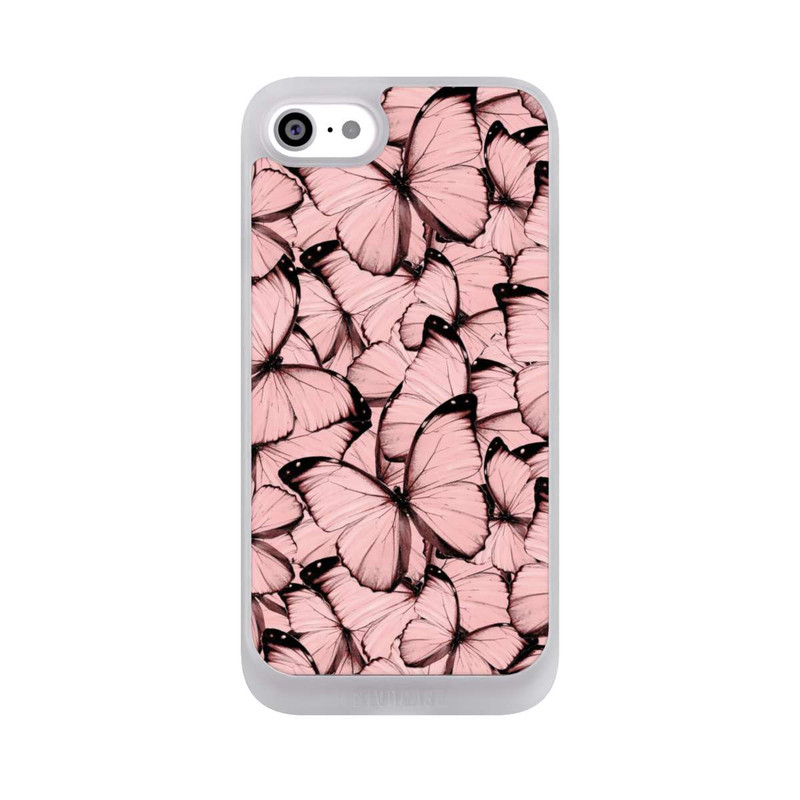 iPhone SE 2022 NIVOpure Papillon rose