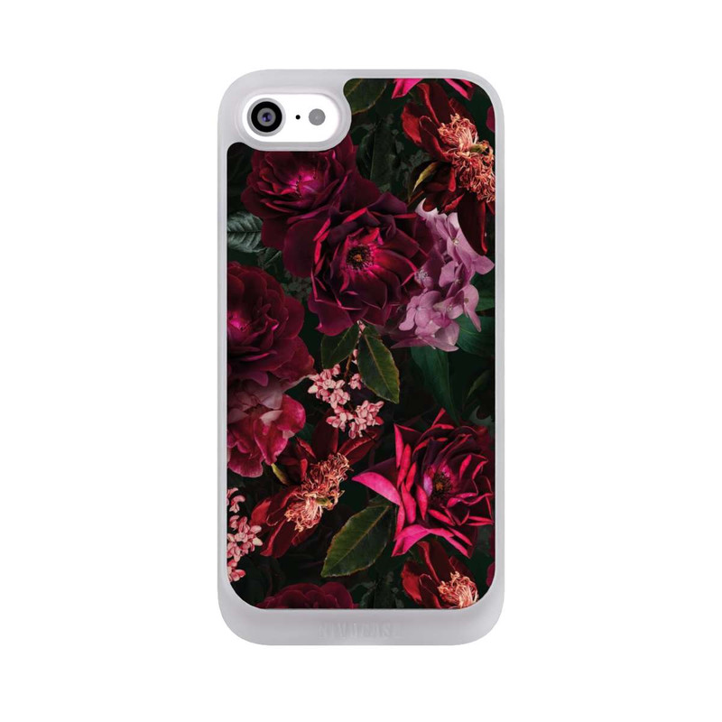 iPhone SE 2022 NIVOpure Dunkle romantische Vintage Rosen und Pfingstrosen