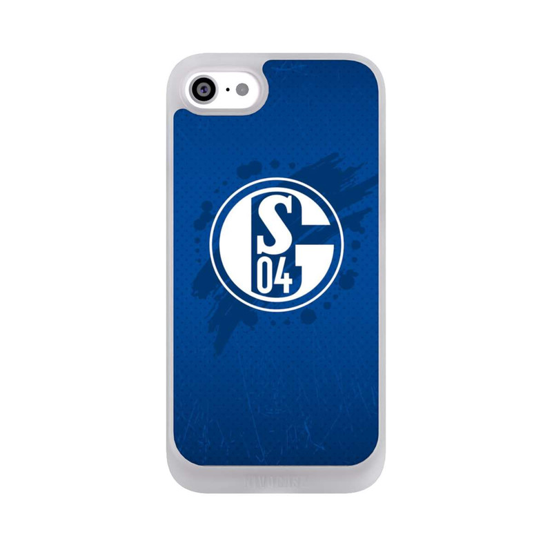 iPhone SE 2022 NIVOpure Schalke 04 Farbe Fleck Blau