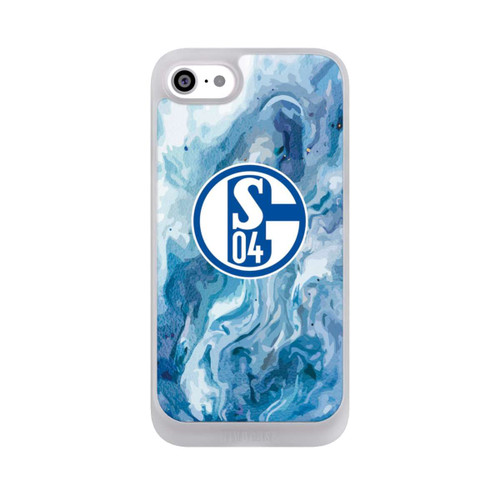 Apple iPhone SE (2022) NIVOpure Schalke 04 Flüssig Blau