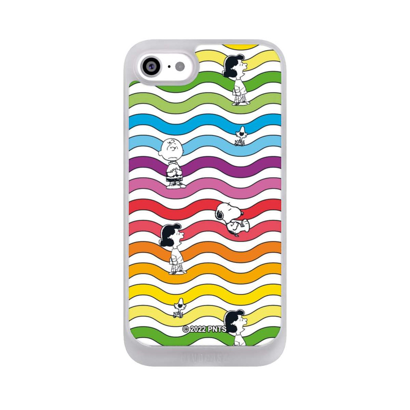 iPhone SE 2022 NIVOpure Snoopy Pattern Rainbow