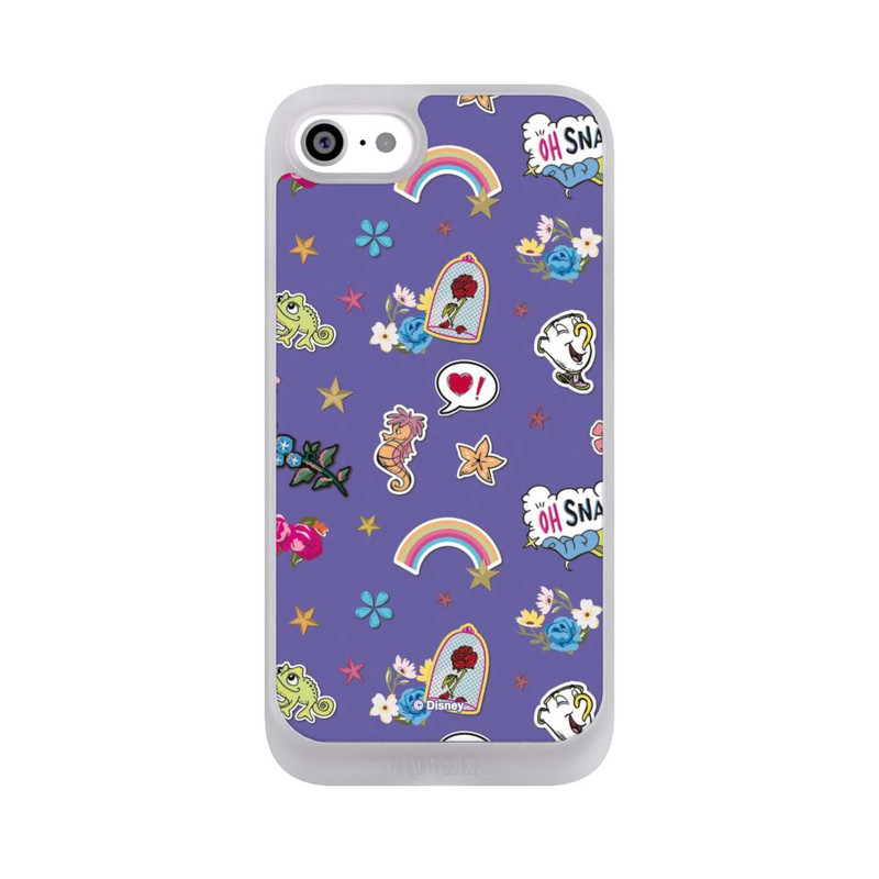 iPhone SE 2022 NIVOpure Princess Pattern Purple Disney Princess