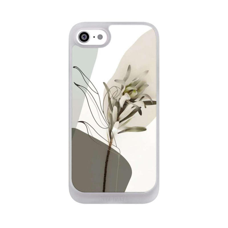 iPhone SE 2022 NIVOpure Boho Line Art Olivgrün