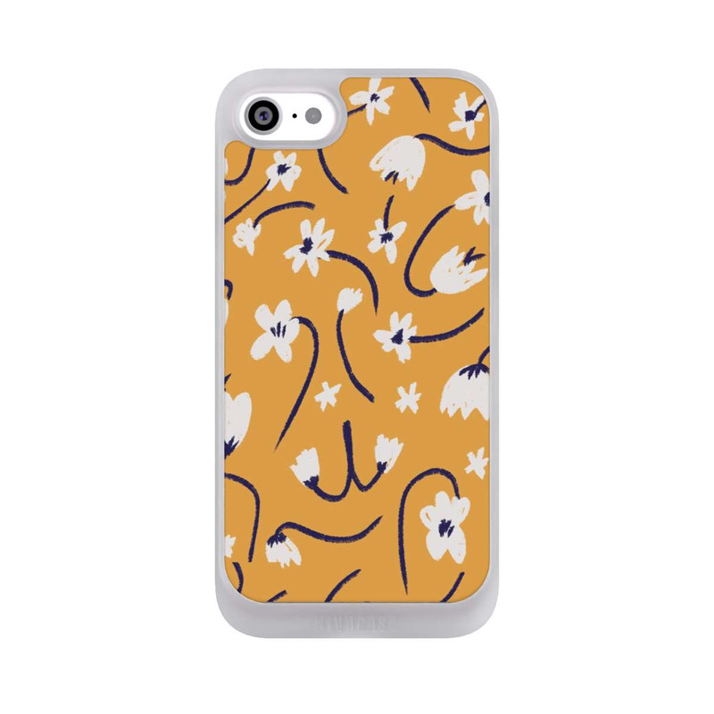 iPhone SE 2022 NIVOpure Kleine Blumen Muster Gelb