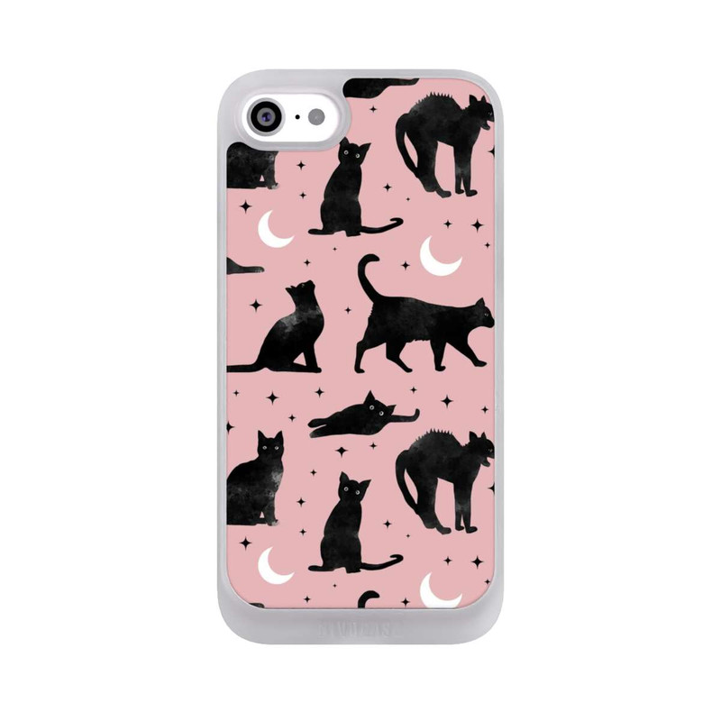 iPhone SE 2022 NIVOpure Cats And Moon On Pink