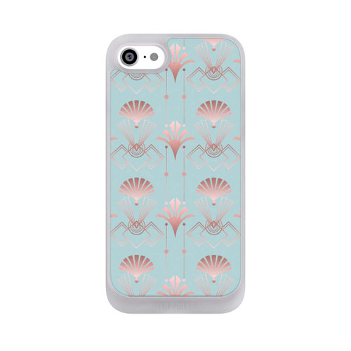 Apple iPhone SE (2022) NIVOpure Art Deco Rose Gold Elegance Blue