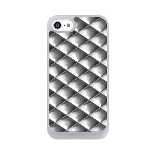 Apple iPhone SE (2022) NIVOpure Glamour Silver Squares