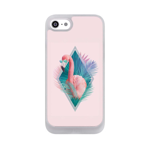 Apple iPhone SE (2022) NIVOpure Tropische Pflanzen Flamingo