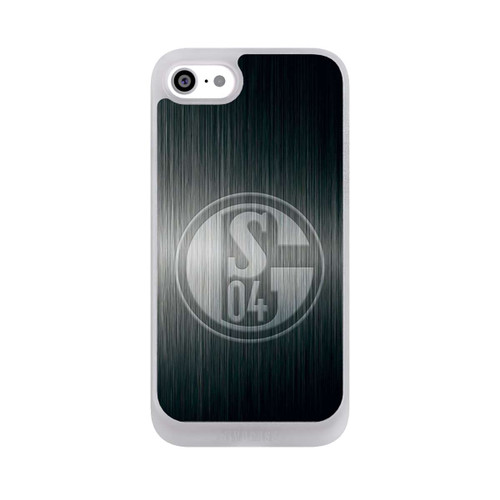 Apple iPhone SE (2022) NIVOpure Schalke 04 Metall Look