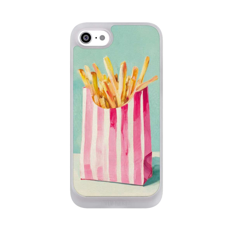 iPhone SE 2022 NIVOpure Retro Pommes Blau Watercolor