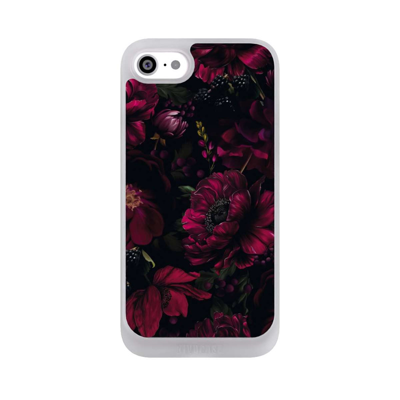 iPhone SE 2022 NIVOpure Dunkle Rote Blumen Liebe