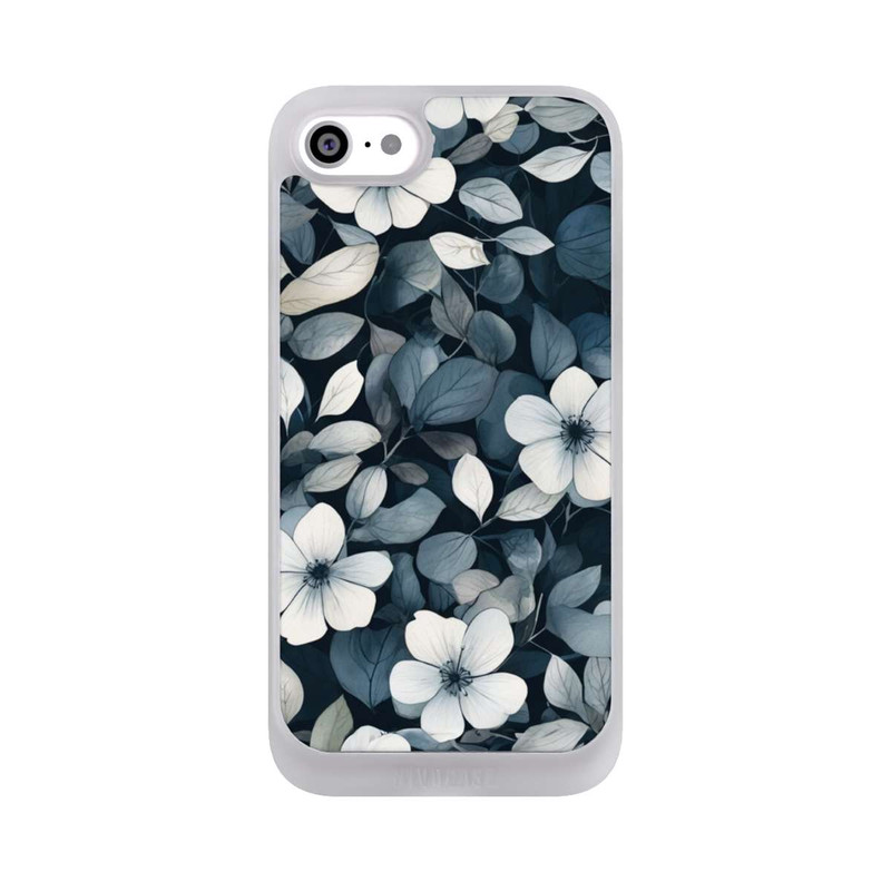 iPhone SE 2022 NIVOpure Blaue Negativblumen mit KI