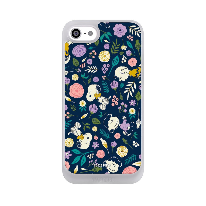iPhone SE 2022 NIVOpure Peanuts Dark Flower Pattern