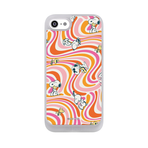 Apple iPhone SE (2022) NIVOpure Peanuts Hippie Pattern Orange