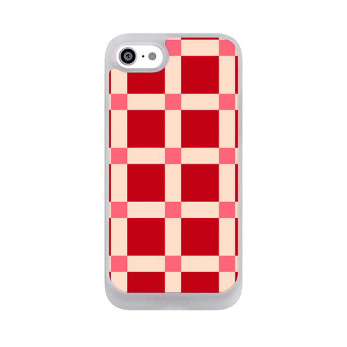 Apple iPhone SE (2022) NIVOpure Kariert Muster Rot