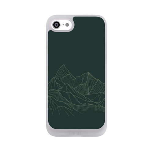 Apple iPhone SE (2022) NIVOpure Berg Line Art Grün