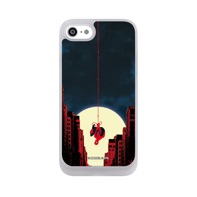 iPhone SE 2022 NIVOpure Spider-Man Marvel between Skyscrapers