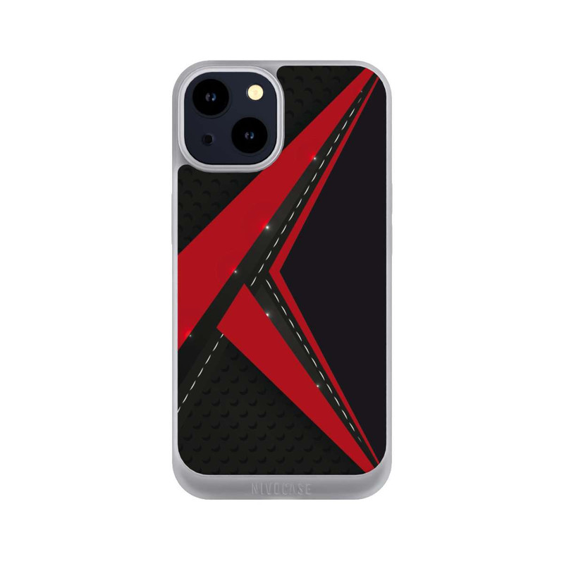 iPhone 14 NIVOpure Carbon for Men - Red