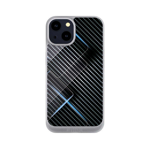 Apple iPhone 14 NIVOpure Blaue Linien auf Karbon