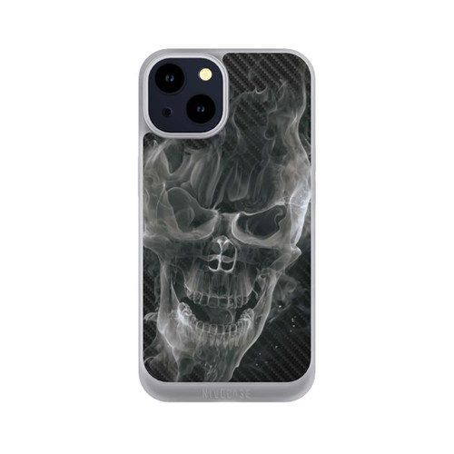 Apple iPhone 14 NIVOpure rauchender Totenkopf Carbon
