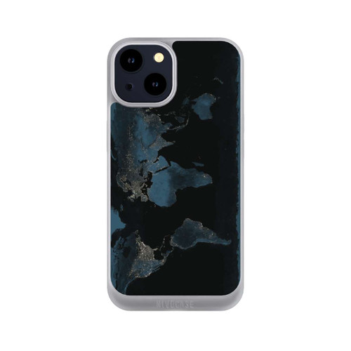 Apple iPhone 14 NIVOpure Carte du Monde Nuit