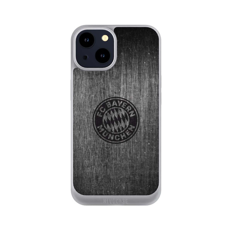iPhone 14 NIVOpure Metalllook FCB Logo einfarbig