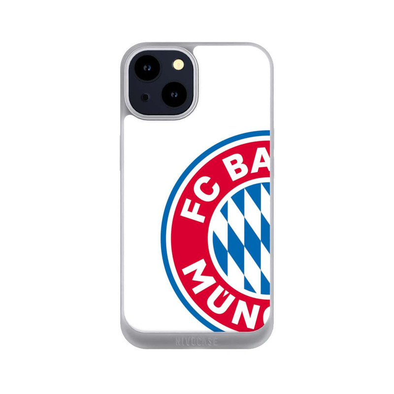 iPhone 14 NIVOpure Großes FCB Logo Weiß