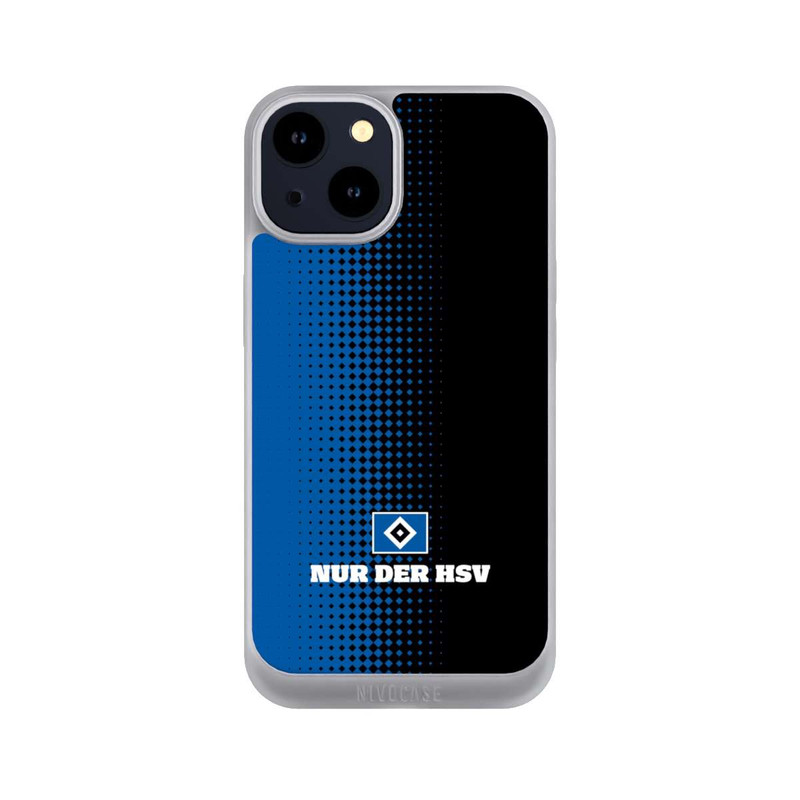 iPhone 14 NIVOpure Nur der HSV - Rautenraster Schwarz