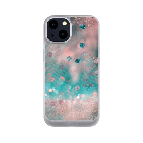 Apple iPhone 14 NIVOpure Türkis-glamouröser Glitzerlook