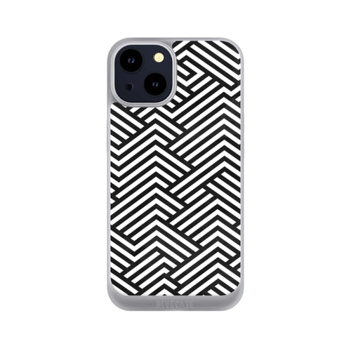 Apple iPhone 14 NIVOpure Schwarz und Weiß ZigZag