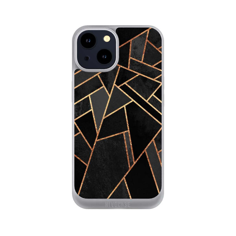 iPhone 14 NIVOpure Black Night Gold Print