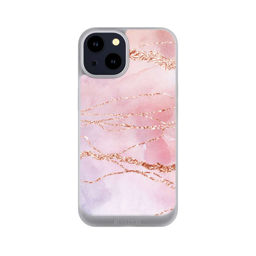 Apple iPhone 14 NIVOpure Glitter Look Pink Girly Marmor