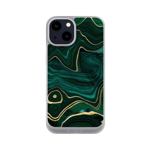 Apple iPhone 14 NIVOpure Malachite gold print